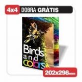 2500 Flyers -  Couchê - 115g - 4x4 Dobra e Refile